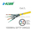 Cable caliente de la red de la alta calidad de las ventas cat5e cat6 cat6a cat7 cable, cat6a sftp cable, cable e6 cable cat6a